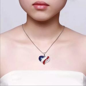 Commemorative Independence Day July 4th necklace